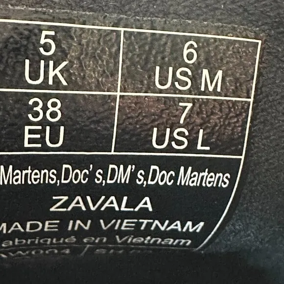 Dr Martens M-6 L-7 Black Boots