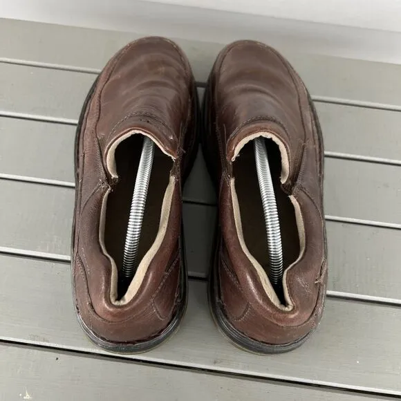 Dr. Martens Mens Size 11 Orson Shoes Brown Stretch Slip-On Loafers Leather 11198