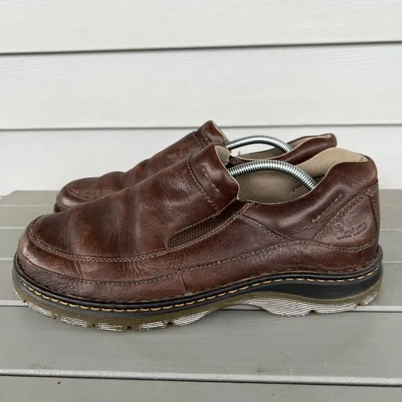Dr. Martens Mens Size 11 Orson Shoes Brown Stretch Slip-On Loafers Leather 11198