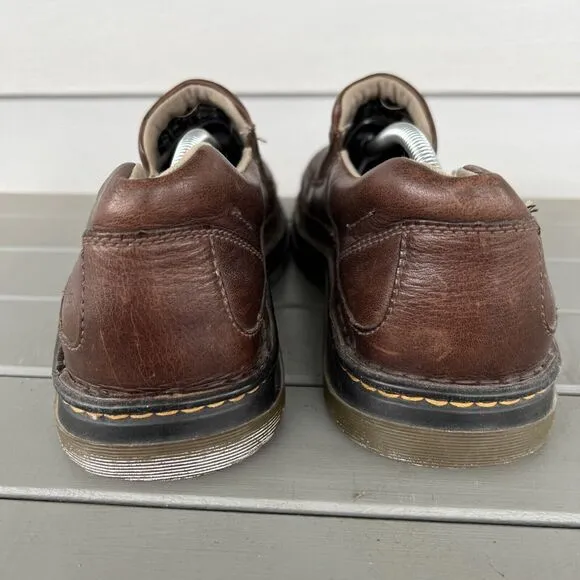 Dr. Martens Mens Size 11 Orson Shoes Brown Stretch Slip-On Loafers Leather 11198