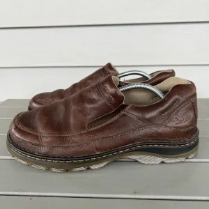 Dr. Martens Mens Size 11 Orson Shoes Brown Stretch Slip-On Loafers Leather 11198
