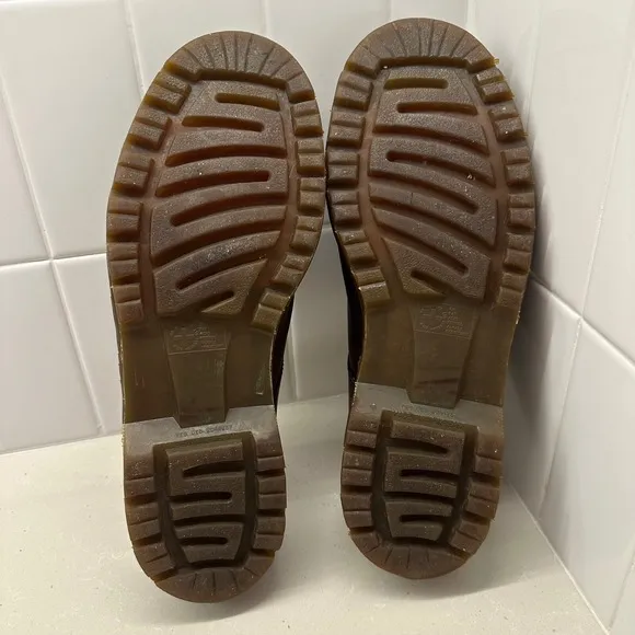 Dr. Martens Mule Clogs Brown Made in England Leather VTG Slip On Shoe Sz 10 8259