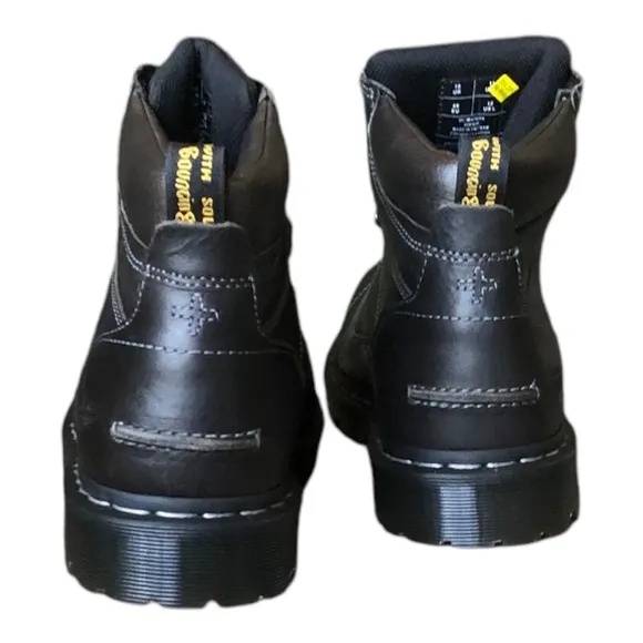 Dr. Martens NIB Diego Harvest Collar Boots Black Leather Sz 11 Hiking Inspired