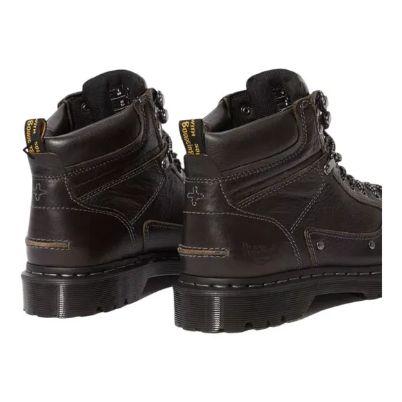Dr. Martens NIB Diego Harvest Collar Boots Black Leather Sz 11 Hiking Inspired