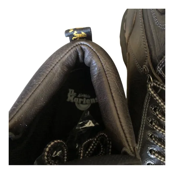 Dr. Martens NIB Diego Harvest Collar Boots Black Leather Sz 11 Hiking Inspired