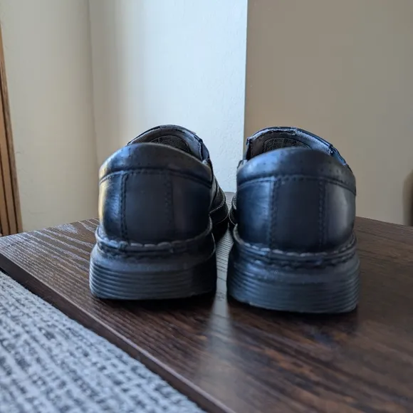 Dr Martens Orson Black Leather Slip On Loafers Shoes