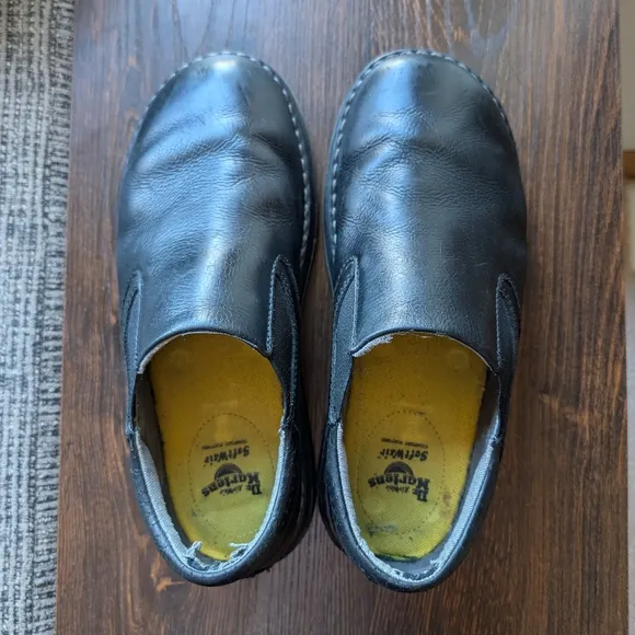 Dr Martens Orson Black Leather Slip On Loafers Shoes
