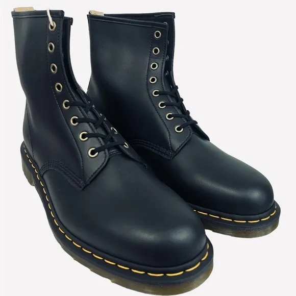 Dr. Martens Vegan 1460 8-Hole Boots 14045001 Felix Rub Black Mens Size 14