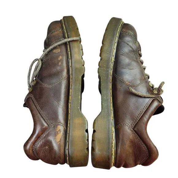 Dr Martens Vintage Y2K Mens Brown 10940 Oxford Chunky Lace-up Shoes Sz 11