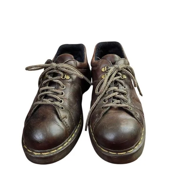 Dr Martens Vintage Y2K Mens Brown 10940 Oxford Chunky Lace-up Shoes Sz 11