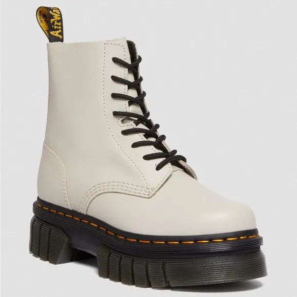 Dr. Martens White Jadon Platform Boots size 8