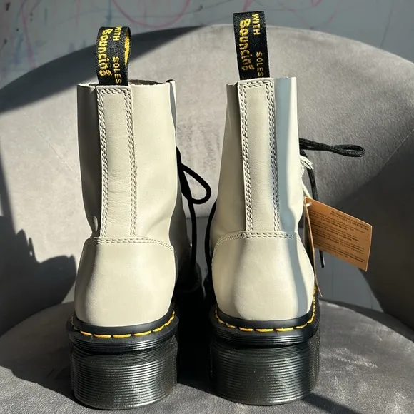 Dr. Martens White Jadon Platform Boots size 8