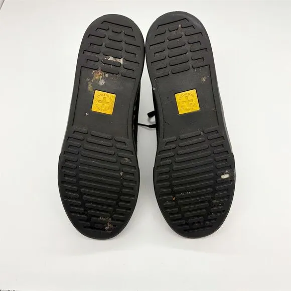 Dr. Martens Womens Sheridan Matte Casual Boots Size 8 Black Combat Flat 8-Eye