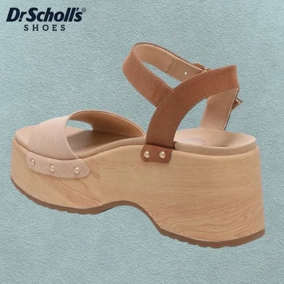 DR SCHOLL'S Eco-conscious Dublin Stud Accent Chunky Heel Platform Sandal NWT/10M
