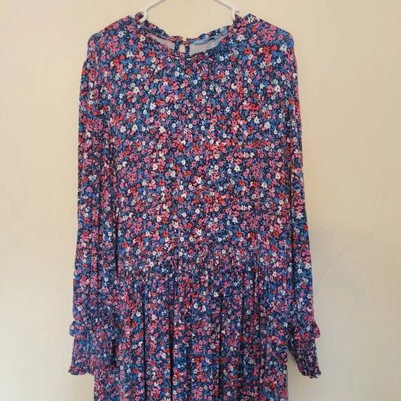 Draper James Boatneck Kitty Dress in Ditsy Floral 2X