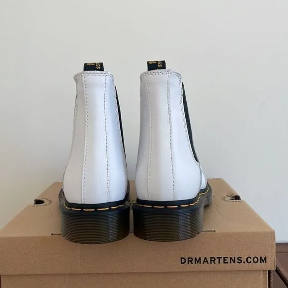 Dr.Martens 2976 Softy T Leather Chelsea Boots White Women 9/UK 7(27475100)$170