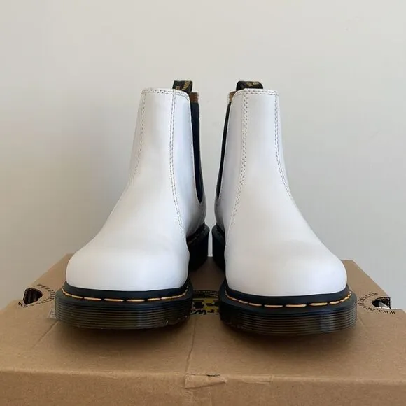 Dr.Martens 2976 Softy T Leather Chelsea Boots White Women 9/UK 7(27475100)$170