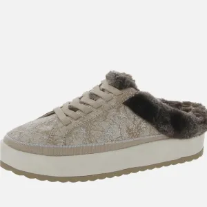 Dr.Scholl’s Mellow Mule Womens Faux Fur Lined Slip On Casual Sneakers Size 7.5