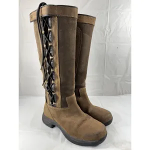 Dublin Pinnacle Boots II ridding boots size 8 Brown Leather