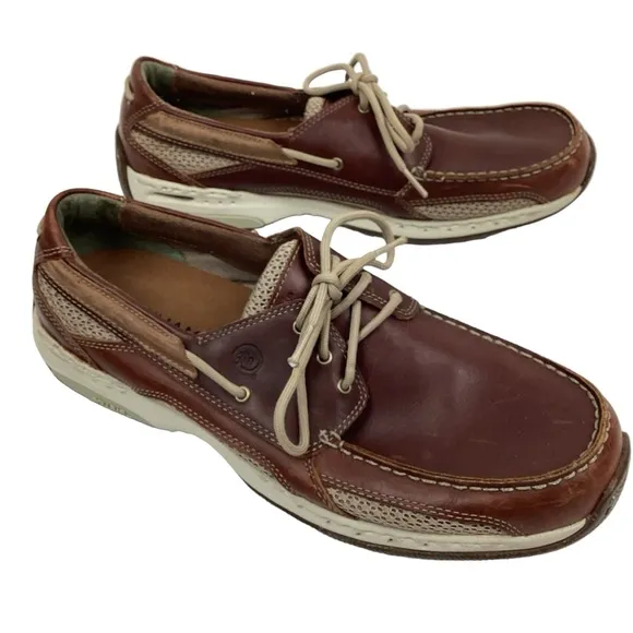 Dunham Captain Mesh Leather Boat Shoe by New Balance