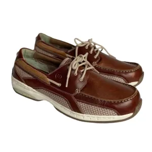 Dunham Captain Mesh Leather Boat Shoe by New Balance