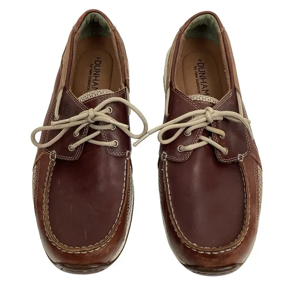 Dunham Captain Mesh Leather Boat Shoe by New Balance