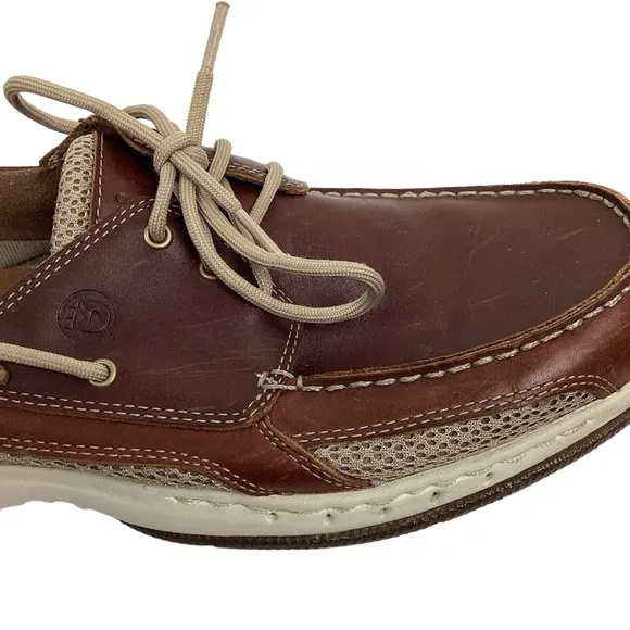 Dunham Captain Mesh Leather Boat Shoe by New Balance