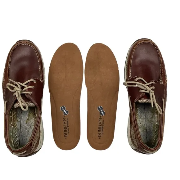 Dunham Captain Mesh Leather Boat Shoe by New Balance
