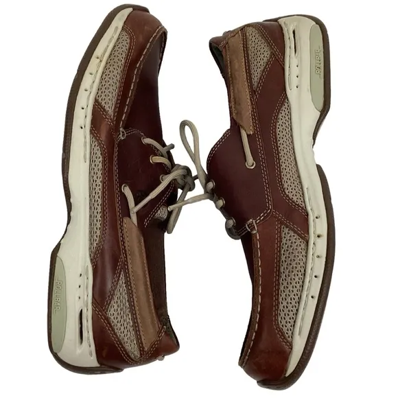 Dunham Captain Mesh Leather Boat Shoe by New Balance