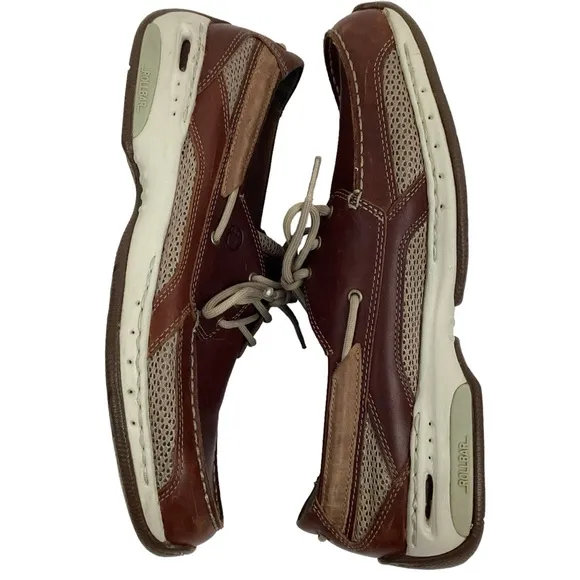 Dunham Captain Mesh Leather Boat Shoe by New Balance