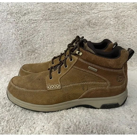 Dunham Waterproof Chukka Leather Boots Shoes Brown Tan CH3011 Men’s Size 13 4E