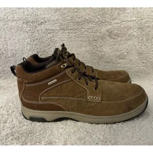 Dunham Waterproof Chukka Leather Boots Shoes Brown Tan CH3011 Men’s Size 13 4E