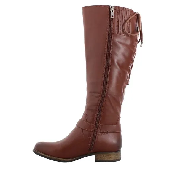 Earth Raleigh Bridle Brown Waterproof Full Grain Leather Knee Boots Womens 6.5
