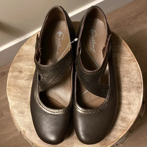 Earthies Zalea Mary Jane Comfort Shoes Dark Brown Size 7.5