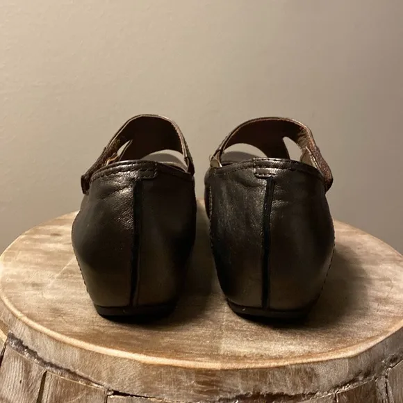 Earthies Zalea Mary Jane Comfort Shoes Dark Brown Size 7.5