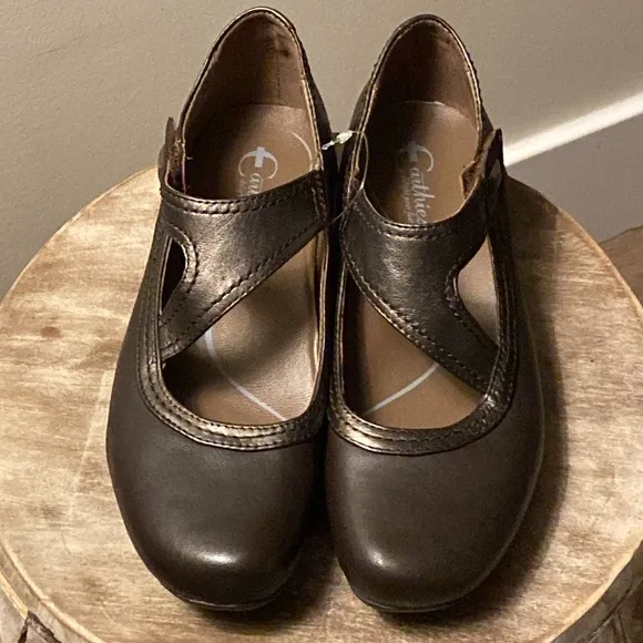 Earthies Zalea Mary Jane Comfort Shoes Dark Brown Size 7.5