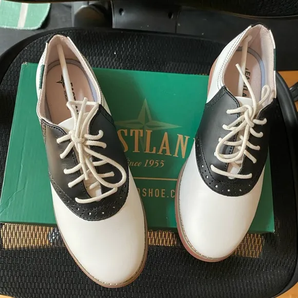 EASTLAND Leather Memory Foam Lace Up Oxfords Shoes