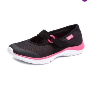 Easy Spirit black Mariel walking shoe E360 velcro hoop and loop closure, easy sl