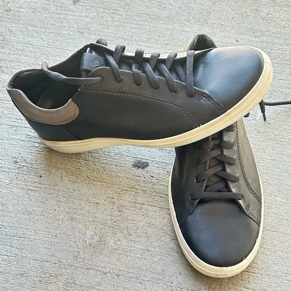 ECCO Black Leather Men's Sneakers/ZIZE 8.5