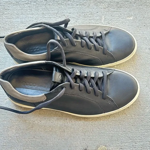 ECCO Black Leather Men's Sneakers/ZIZE 8.5