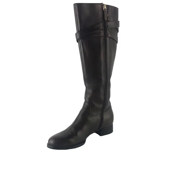 Ecco Fashion Brown Zipper Tall Boots Women Size EU 37 ($)3864