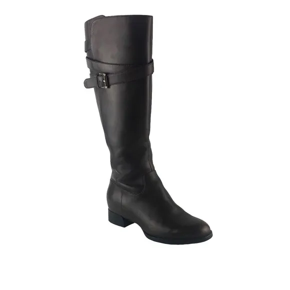 Ecco Fashion Brown Zipper Tall Boots Women Size EU 37 ($)3864