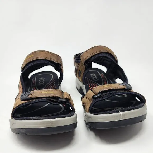 ECCO Hiking Sandal Men 12 Offroad Brown Nubuck Leather Comfort Shoes 06956456401