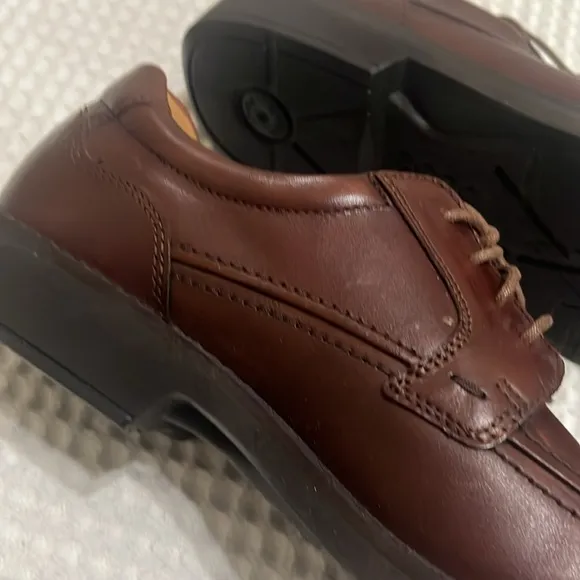 Ecco Men's Oxford Brown Leather Dress Shoes