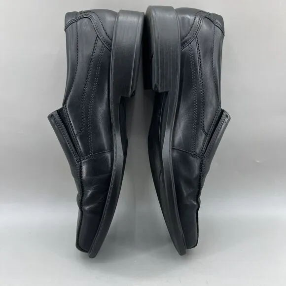 ECCO New Jersey Loafers Men's Size 13-13.5 US, 47 EU Black Leather Slip On Shoes