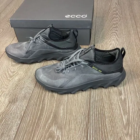 Ecco NEW MX Sneakers Shoes Gray Suede Leather Mens Size EU 43‎ US 11-11.5 Hiking