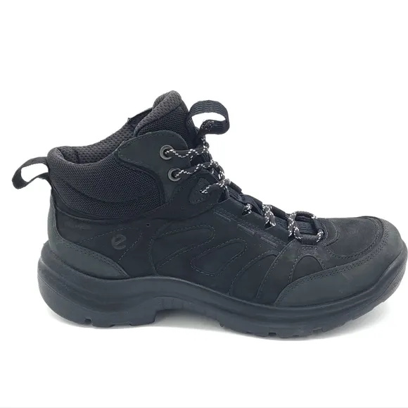 Ecco sport Offroad Mid Black Hiking Lace Up Boots Women's Size 9-9.5