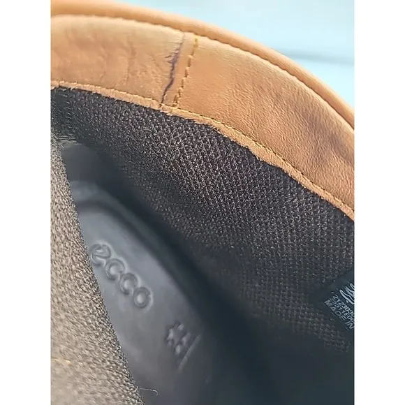ECCO Women’s ankle boots Sartorelle brown leather heel zipper  sz 6-6.5 37 new