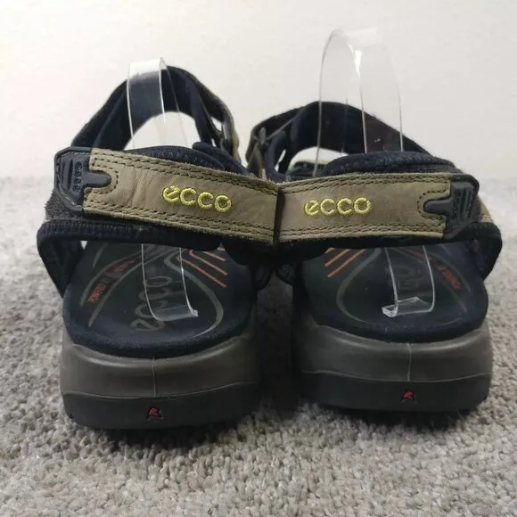 ECCO Yucatan Sport Sandals Mens Size 47 EU Shoes Slingback Brown Leather Hiking