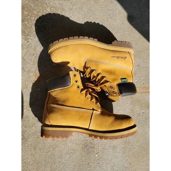 Eddie Bauer Timberland Style Rick Tan Hiking Boots Sz 10.5